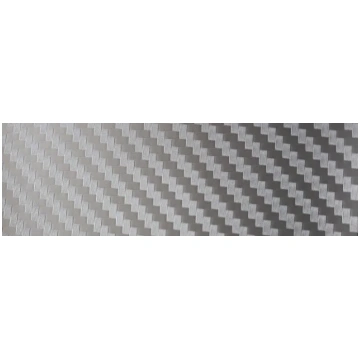 Rear bumper protection film - carbon / silver-carb