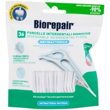 Biorepair zobu diegs ar vaska diegu 36 gab