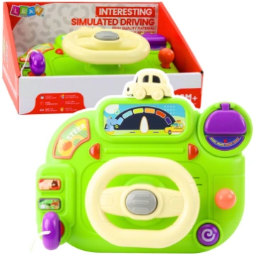 Interactive Steering Wheel For Kids Driving Simula