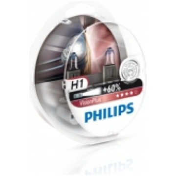 PHILIPS autospuldze H1 12V 55W VISION Plus +60%, 2