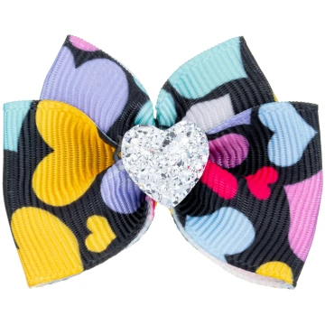 Blovi Bow Glamour krāsaina bantīte ar sirsniņām, a
