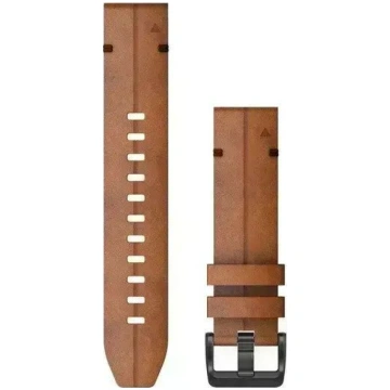 Garmin QuickFit 22 Watch Band Chestnut Leather Pul