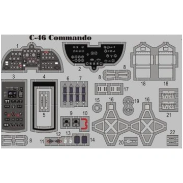 C-46 Commando detail set PRE-PAINTED Maestro Model