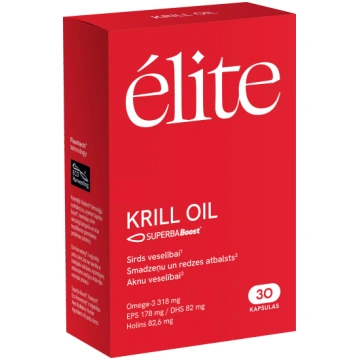 ELITE Krill Oil kapsulas, 30 gab