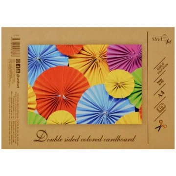 Krāsains kartons A4, 16 lapas (16 krāsas) divpusēj