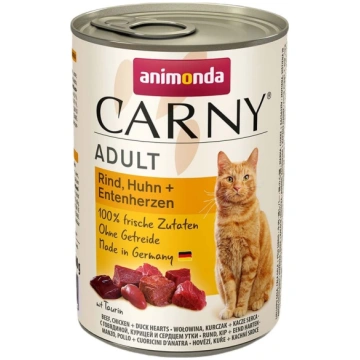 Animonda carny liellopu, vistas un pīles sirdis - 