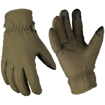 Mil-Tec Softshell Thinsulate ziemas cimdi – OD zaļ