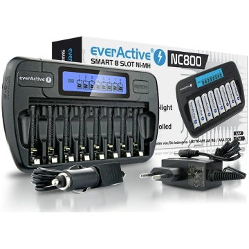 NC-1000 PLUS viedais lādētājs Ni-MH (AA, AAA), iet