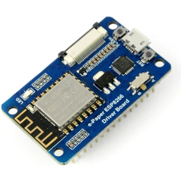 WiFi module ESP8266 with an e-paper screen connect