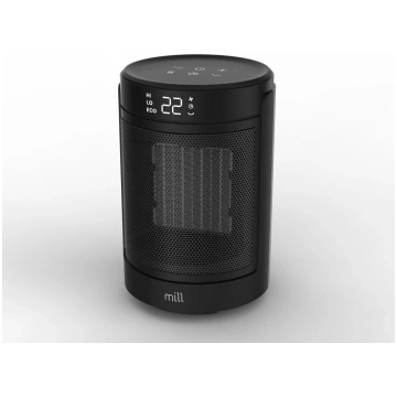 Keramiskais ventilatora sildītājs Mill FH1500BLACK