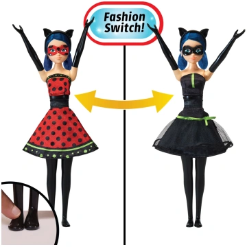 MIRACULOUS lelle Hero Switch Ladybug Fashion Doll,