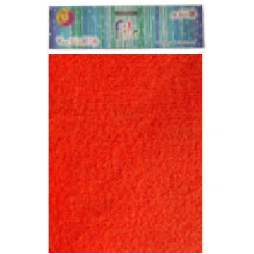 Filcs A4, sarkans, 10 loksnes, WKF-082-0444
