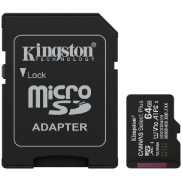 Kingston 64GB microSDXC Canvas Select Plus Gen3 10