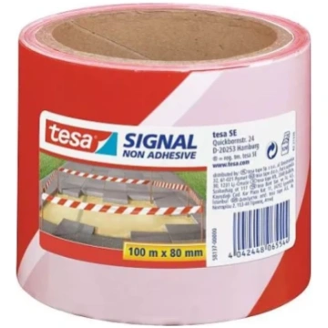 tesa 58137 Marķēšanas lente 100mx80mm sarkana/balt