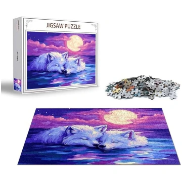 Puzzle Wolf Puzzle 1000 gabaliņu pāru koka puzles