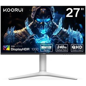 KOORUI spēļu monitors 27 collas, 240Hz, VA Mini LE
