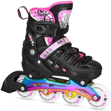 Skrituslidas/ Slidas NH10905 4in1 PINK LED RAINBOW