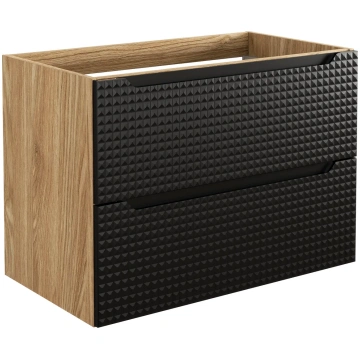 Vannas skapītis COMAD Luxor Black 82-80-2S. melns