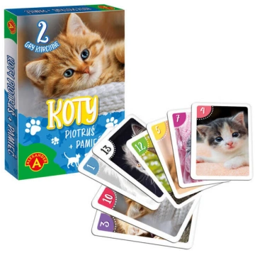 Kāršu kartiņu spēle PIOTRUŚ + MEMORY - CATS 2782 A
