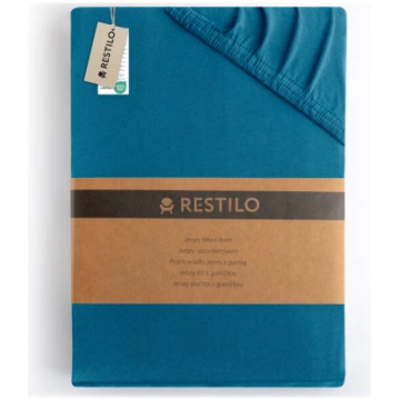 Restilo palags ar gumiju matracim Jersey Amber, 90