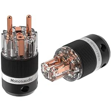 Monosaudio Pāri HiFi Schuko kontaktdakšu + IEC C15