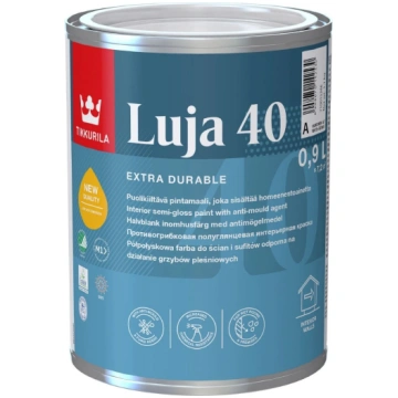 Sienu krāsa Tikkurila Luja, balta, 0.9 l