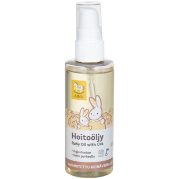 AINU Baby Eco ķermeņa eļļa ar auzām, 100 ml
