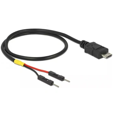 USB kabelis DeLOCK 85408 Micro-USB B 0.3 m Melns