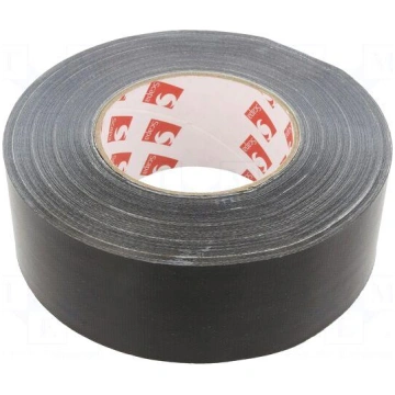 Tape: duct | W: 50mm | L: 50m | Thk: 0.26mm | blac