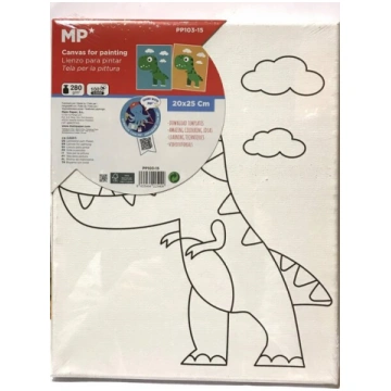 Dinozauru gleznošanas audekls 20x25 cm Nav norādīt