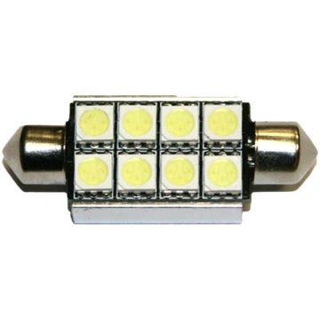 LED lampa 8d, CB, C5W, 42mm, balta