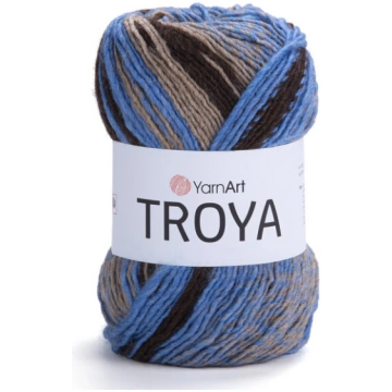 Adīšanas dzija YarnArt Troya 100g, krāsa 2119