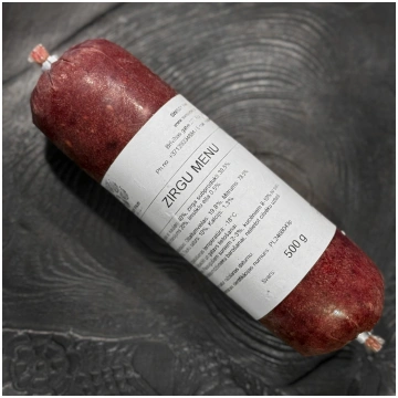 SWISSY RAW - ZIRGA gaļas maltīte, 500gr SWISSY PAW