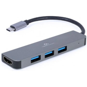 Cablexpert USB Type-C 2-in-1 multi-port adapter (H