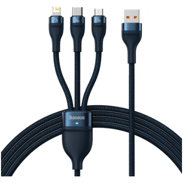 Baseus 3in1 Flash Series USB Cable 1.2m CASS040003