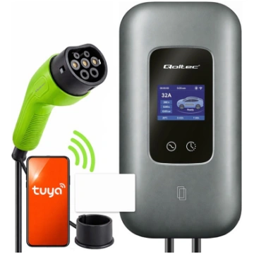 Qoltec EV Type 2 charging station for electric and