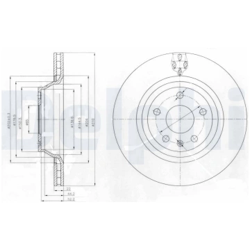 Bremžu diski DELPHI BG4090