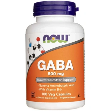 Now Foods GABA 500 mg - 100 dārzeņu kapsulas