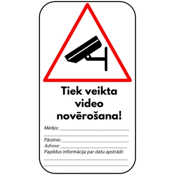 Uzlīme pārklāta ar laminātu Tiek veikta videonovēr