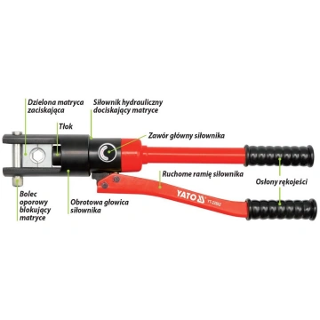 Manuāla hidrauliskā prese 16-240mm² 12 t