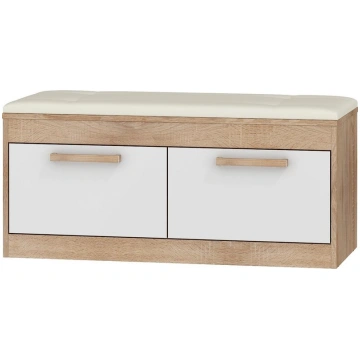 Apavu skapis Maximus 2D, ozols/balts Meblocross