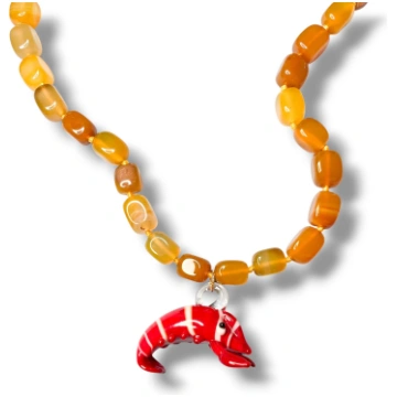 GAMBERETTO LOVER NECKLACE YELLOW ester & co