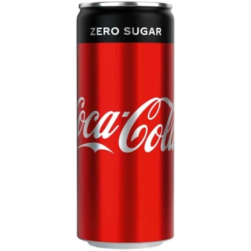 Gāzēts dzēr. Coca Cola Zero skārd. gāzēts