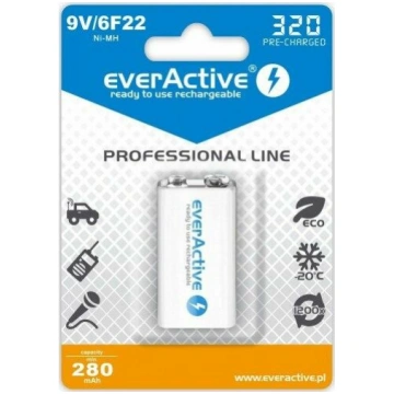 EverActive Professional Line 9V Block 320mAh 1 | E