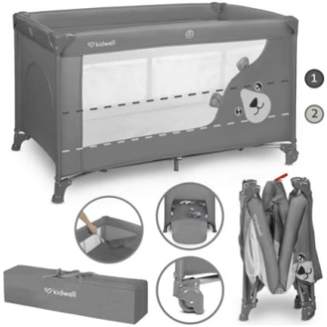 Kidwell Saliekamā gulta BLISSY DUO grey (divstāvu)