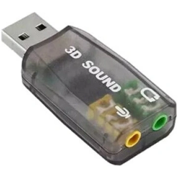 USB skaņas karte ar 3D/5.1 Fusion pelēka