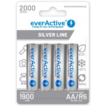 Rechargeable batteries everActive Ni-MH R6 AA 2000