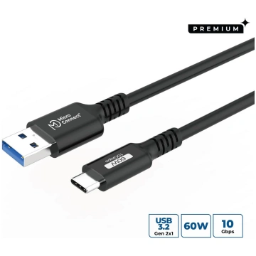 MicroConnect Premium USB-C to USB-A cable 1m, 10Gb