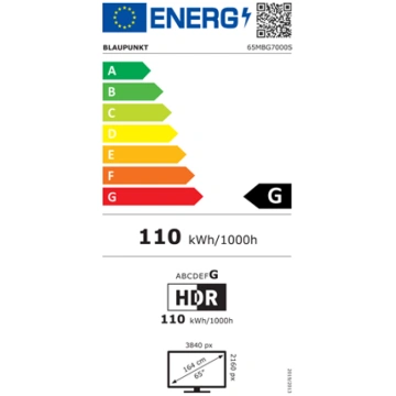Blaupunkt Mini LED TV | 65MBG7000S | 65" | Smart T