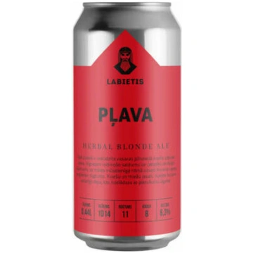 Alus Pļava 6.3% 0.44l CAN, Labietis